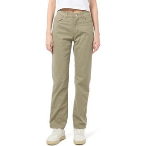 Calvin Klein Jeans Vrouwen Stretch HIGH Rise Rechte Broek J20J224852 5 Pocket Broek, Grijs (Nordic Dust), 26W, Grijs (Nordic Dust), 26W
