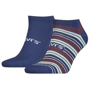 Levi's Unisex Multicolour Stripe Low Cut Socks (2 stuks) Sneaker