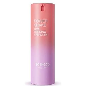 KIKO Milano Power Shake Diva Refining Cream 3In1, 3-In-1 Gezichtscrème: Vochtinbrengende Dagcrème, Primer En Highlighter