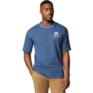 Columbia Men's Landroamer Short Sleeve Crew, Short Sleeve T-Shirt, Dark Mountain, S