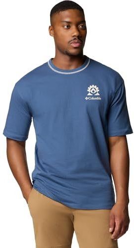 Columbia Men's Landroamer Short Sleeve Crew, Short Sleeve T-Shirt, Dark Mountain, S