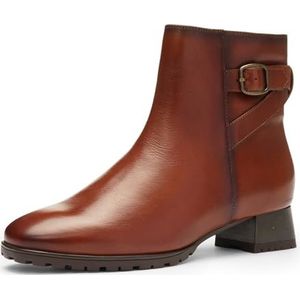 ara - Graz - Enkellaarsjes - Cognac - Uitneembaar Voetbed Zeer Zacht