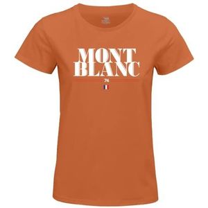 Republic Of California T-shirt voor dames, Oranje, XL