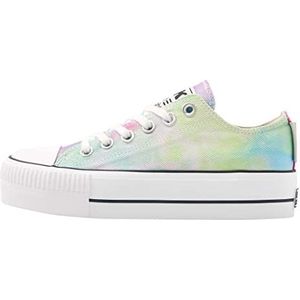 British Knights Kaya Low Sneakers voor dames, Rainbow/TIE DYE, 38 EU