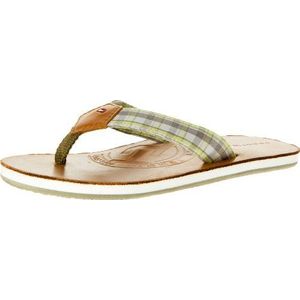 Tommy Hilfiger Francis 6A Teenslippers voor kinderen, uniseks, Blauw Check Boy 035, 31 EU