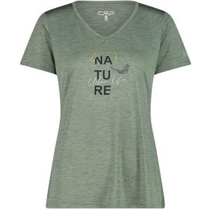 CMP - Jersey Melange T-shirt voor dames, Salvia Mel., 46, Salvia Mel., 40 NL
