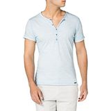 Key Largo - MT LEMONADE button - Shirt - Lichtblauw