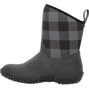 Muck Boot Muckster II Mid Enkellaarzen voor dames, Zwart grijs geruit, 36.5 EU