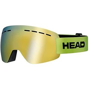 HEAD SOLAR FMR Ski- en snowboardbril voor volwassenen, uniseks, limoen