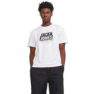 JACK & JONES CORE Oversized T-shirt JCOMAP met Printopdruk Wit