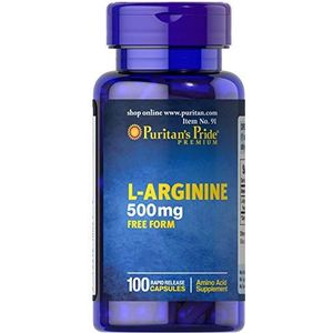 Puritan's Pride L-Arginine 500 mg 100 Capsules 91