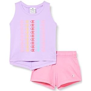 Champion Legacy American Classics-tanktop & shorts compleet, (lavendel/roze), 3-4 jaar meisjes en meisjes