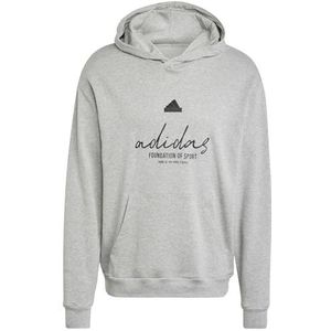 adidas Heren BRAND LOVE FRENCH TERRY HOODIE, MEDIUM GREY HEATHER, L