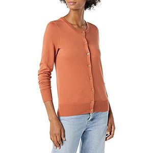Amazon Essentials Women's Lichtgewicht vest met ronde hals (verkrijgbaar in grote maten), Karamel, L