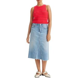 A-lijnrok - Asymmetrisch - Denim - Losse Pasvorm - Midi