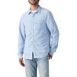 Overhemden - Blauw - Vlas - Lange Mouwen