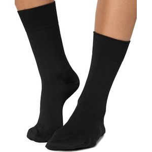 Nur Die Bamboe thermosok dikke warme zachte wintersok thermosok ademend dames, zwart, 42 EU