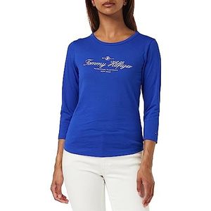 Tommy Hilfiger L/S gebreide tops voor dames, Ultra Blauw, XS