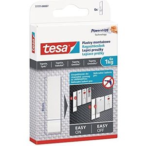 tesa Plakstrips voor behang en pleister 1 kg, wit