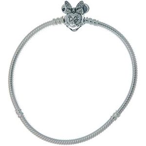 Pandora Disney Minnie Zilveren armband met heldere zirkoniasteentjes, 19