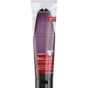 Brillance Glansbehandeling, glanzend violet (150 ml), verzorgt en intensiveert de haarkleur, kan als een haarmasker worden gebruikt, houdt tot 6 wasbeurten