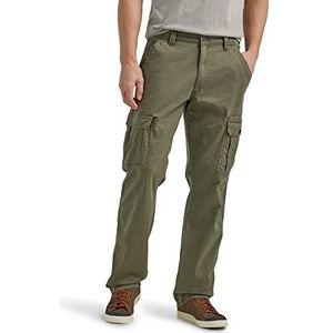 Wrangler Authentics Stretch Cargo broek voor heren, casual, Olijf, 32W / 32L