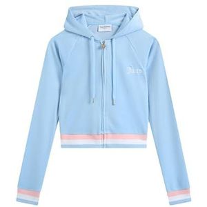 Juicy Couture Stripe Hoodie, powder blue, XS