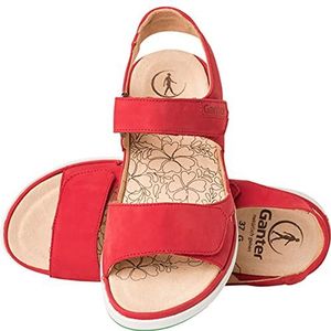 Ganter Gina-g riempjessandalen voor dames, Rood Rood 40000, 36 EU