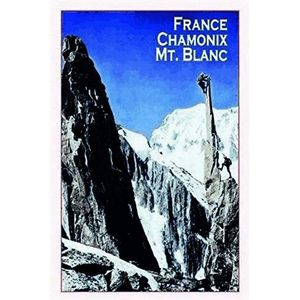 Schatzmix Chamonix Mont Blanc metalen bord wanddecoratie 20x30 cm tin teken blikken bord, plaat, veelkleurig