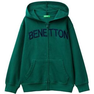 United Colors of Benetton Gebreid vest voor kinderen en jongeren, Groen, 140