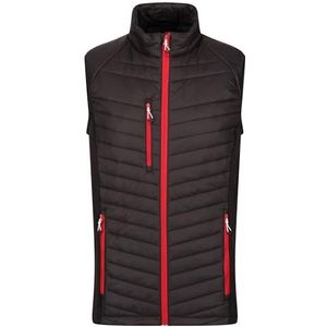 Regatta Professionele Navigate Hybrid Bodywarmer, Lightwight & Geïsoleerd - Perfect voor buiten, wandelen, wandelen en kamperen, Zwart/Groen, L