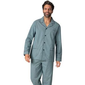 Eminence Chic Tijdloos Pijama Set voor heren, Groene print, 3XL