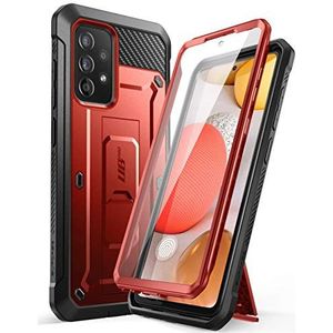SUPCASE Unicorn Beetle Pro Full-Body Holster & Kickstand Hoesje met Ingebouwde Screen Protector Case voor Samsung Galaxy A52s 5G/Galaxy A52 5G/Galaxy A52 (2021 Release), Rozig Rood