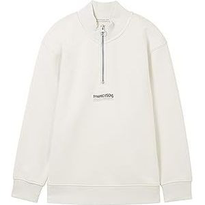 TOM TAILOR Sweatshirt voor jongens en kinderen, 32257 - Grijs Wit, 164 cm