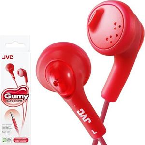 JVC HA-F160-R-K Gumy Earbud Headphones (Raspberry Red)
