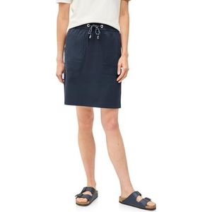 Cecil - Dames Rok - Blauw - Knielang - Fijn Streeppatroon