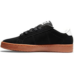 DC Shoes Striker-Leather Shoes for Men Sneakers voor heren, zwart/wit/grijs, 37 EU