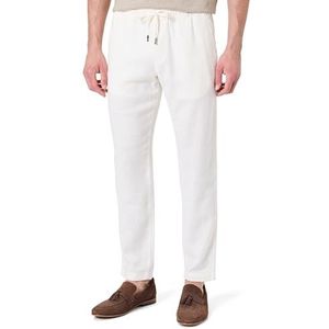Tommy Hilfiger Heren HARLEM SORONA LINNEN MW0MW38801 Chino, Wit, 36W/28L, Wit (Ivoorzijde), 36W / 28L