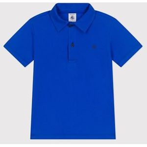 Petit Bateau Polo met korte mouwen voor jongens, Blauw, 8 Jaren
