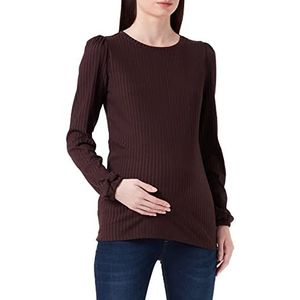 Supermom Dames Top Clio Long Sleeve T-Shirt, Seal Brown-N013, XS