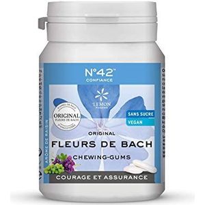 Lemonpharma Bach Bach Bloesems Kauwgom Zelfvertrouwen Nr 42, 40 Stuk, 40 Units