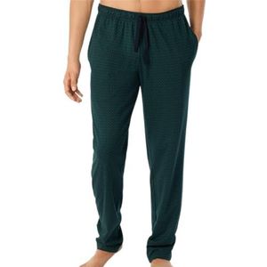 Schiesser Lange slaapbroek voor heren, pyjama-onderstuk, donkergroen, 58