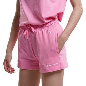 Champion Legacy American Classics Small Logo High Waist Regular Shorts, Pink, M voor dames