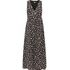 DreiMaster Vintage Dames 37222895 casual jurk, zwart roze, S