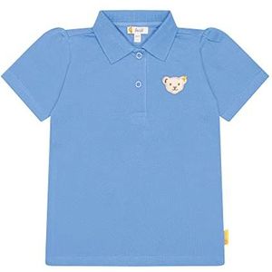 Steiff Poloshirt voor meisjes, korte mouwen, ultra marine, 104 cm