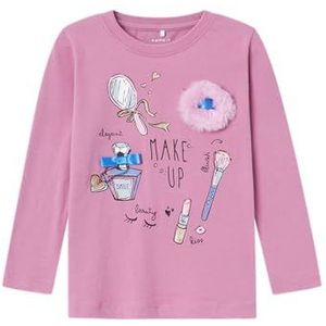 NAME IT Meisjes Nmfrhea Nreg Ls Top Box shirt met lange mouwen, Mauve Orchid, 110
