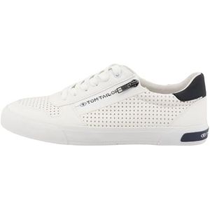 Tom Tailor 9580070001 Sneakers voor heren, wit, 43 EU, wit, 43 EU