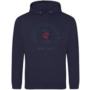 Redskins Sweatshirt Sweatshirt Hoodie Sport Print Kleding Kinderen Jongens en Meisjes Winter Warme Fleece Model SC RS4102 Navy 4 jaar, Blauw, 12 ans