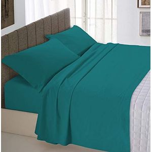 Max Color Beddengoed set (plat 240x300, hoeslaken 170x200cm+2 kussenslopen 50x80cm), fles groen, DOUBLE