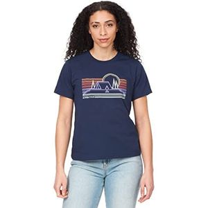 Marmot Dames Bivouac Tee Shirt T, Arctic Navy, Small